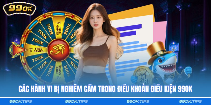 Các hành vi bị nghiêm cấm trong điều khoản điều kiện 99OK