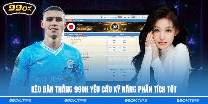 Kèo bàn thắng 99OK yêu cầu kỹ năng phân tích tốt